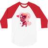 KISS ME PLEASE 3/4 Sleeve Shirt