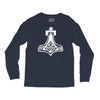 thors hammerretro viking norse fashion cool Long Sleeve Shirts