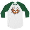 pumpkin face 3/4 Sleeve Shirt