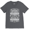 Real Kings Are Born On December 17 V-Neck Tee