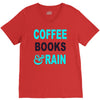 coffee books and rain V-Neck Tee