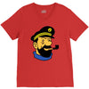 captain haddock tintin cartoon comic V-Neck Tee