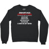 Smartass January Girl Crewneck Sweatshirt