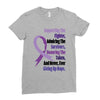 supporting the fighter, admiring the survivors, honoring the taken Ladies Fitted T-Shirt