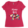 mama bear floral Women's Triblend Scoop T-shirt