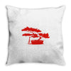 bonsai gardener Throw Pillow