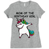 mom of the birthday girl Ladies Fitted T-Shirt