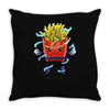 saiyan fries Throw Pillow