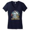 worm of grooviness Women's V-Neck T-Shirt