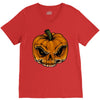 skull pumpkin V-Neck Tee