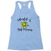 world's best mommy with flowers Racerback Tank