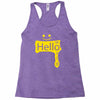 hello world Racerback Tank