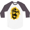 lion yellow 3/4 Sleeve Shirt