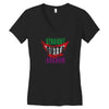 straight outta arkham Women's V-Neck T-Shirt