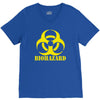 biohazard emo gamer cool rock music V-Neck Tee