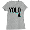 yolo cat Ladies Fitted T-Shirt