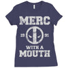 merc with a mouth Ladies Fitted T-Shirt