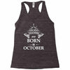 The best teachers are born in Octobe Racerback Tank