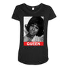 Aretha Franklin Queen Maternity Scoop Neck T-shirt