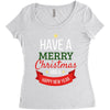have a merry christmas and a happy new year Women's Triblend Scoop T-shirt