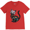 loco coco skul cat V-Neck Tee