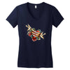 not today satan Women's V-Neck T-Shirt