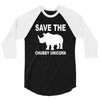 chubby unicorn 3/4 Sleeve Shirt