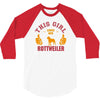 This Girl Loves Rottweiler 3/4 Sleeve Shirt