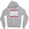 mad nyc new york city run fashion slogan party Zipper Hoodie