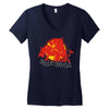 bad bull Women's V-Neck T-Shirt