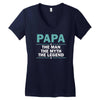 papa the man the myth the legend Women's V-Neck T-Shirt