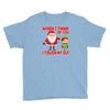 touch my elf christmas fun and naughty Youth Tee