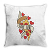 true love pizza slice Throw Pillow