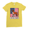 usa boxer flag Ladies Fitted T-Shirt
