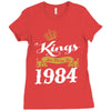 kings are born in 1984 Ladies Fitted T-Shirt