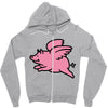 flying pig Zipper Hoodie