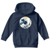 the great wave off sound Youth Hoodie
