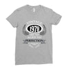vintage quality without compromise 1978 aged to perfection Ladies Fitted T-Shirt