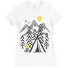 camp fire Ladies Fitted T-Shirt