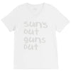 suns out guns out V-Neck Tee