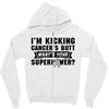I Am Kicking Cancers Butt Whats Your Superpower? Zipper Hoodie