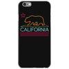 neon sign california republic flag bear iPhone 6/6s Case