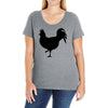 Chicken and Little Chick Ladies Curvy T-Shirt