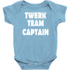twerk team captain   funny Baby Onesie