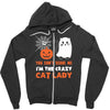 i'm the crazy cat lady Zipper Hoodie