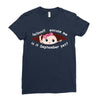 September Peeking Out Baby Girl Ladies Fitted T-Shirt