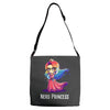 nerd princess Adjustable Strap Totes