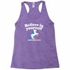 believe in yourself (and unicorns) Racerback Tank