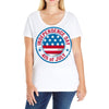 usa fourth of july Ladies Curvy T-Shirt