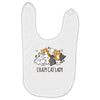 crazy cat lady Baby Bibs